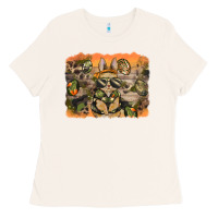 Camouflage Bunny Background Ladies Tee | Teevron