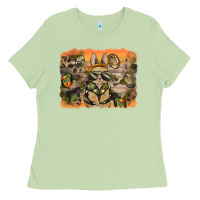 Matcha camouflage bunny background Ladies Tee - BarkalooDesign