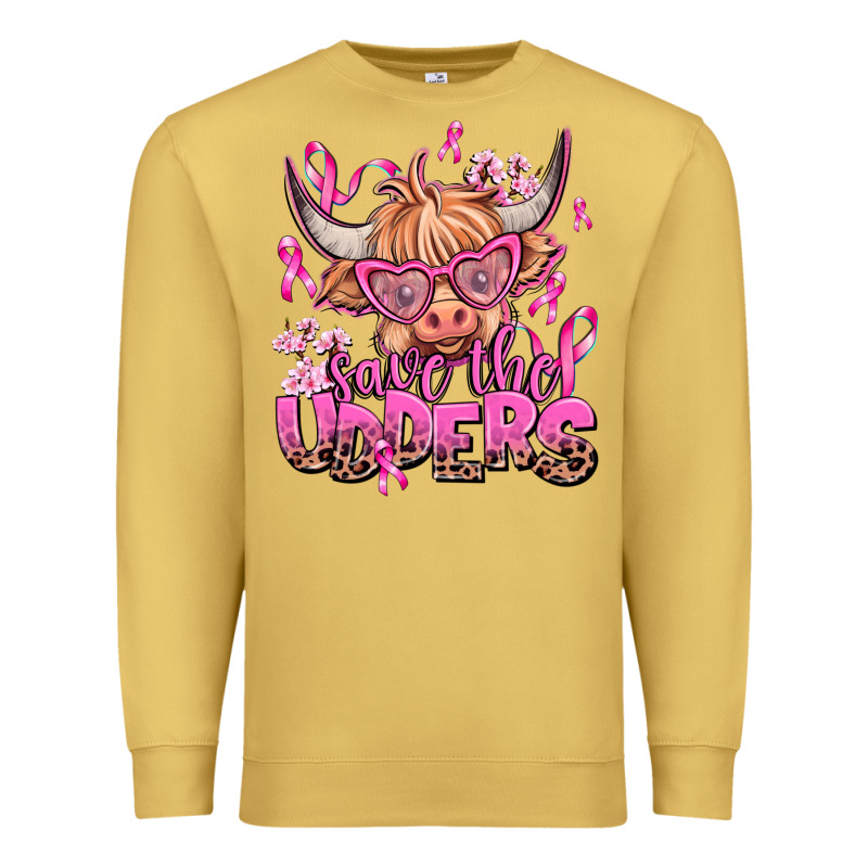 Save The Udders Premium Sweatshirt by AdoDesignShop | Teevron