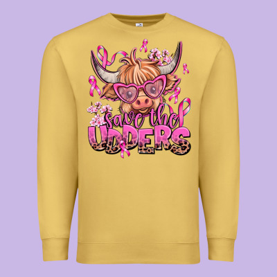 Save The Udders Premium Sweatshirt Designed By Adodesignshop