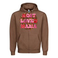 Chestnut most loved mama Zipper Hoodie - texasbilliewilder