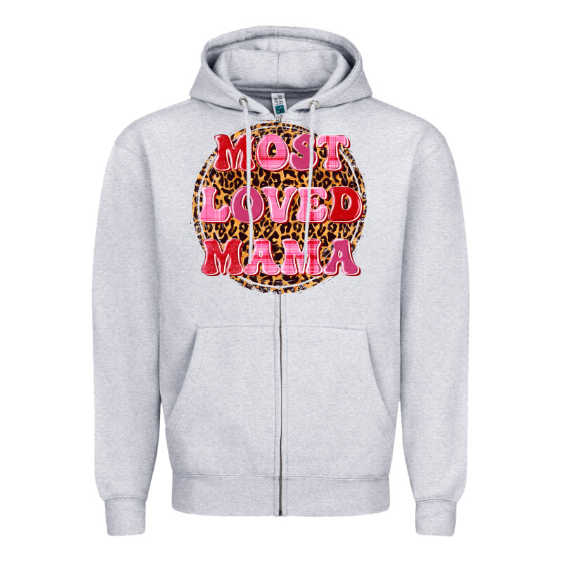 Most Loved Mama Zipper Hoodie by texasbilliewilder | Teevron