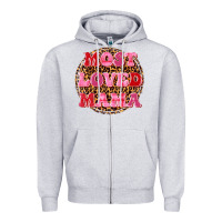 Heather Grey most loved mama Zipper Hoodie - texasbilliewilder