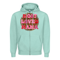 Seafoam most loved mama Zipper Hoodie - texasbilliewilder