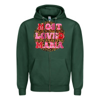 Sports Green most loved mama Zipper Hoodie - texasbilliewilder