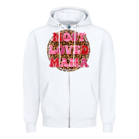 White most loved mama Zipper Hoodie - texasbilliewilder