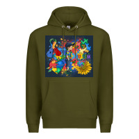 Army Green autism awareness Premium Hoodie - MaliasSmallBusiness