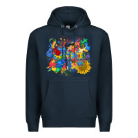 Navy autism awareness Premium Hoodie - MaliasSmallBusiness