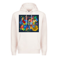 Pale Pink autism awareness Premium Hoodie - MaliasSmallBusiness