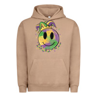 Pigment Burro smiley face mardi gras Urban Hoodie - MaliasSmallBusiness