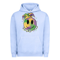 Pigment Grape Ice smiley face mardi gras Urban Hoodie - MaliasSmallBusiness