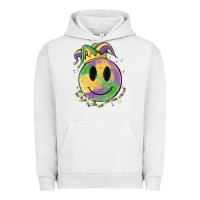 Pigment Lunar Rock smiley face mardi gras Urban Hoodie - MaliasSmallBusiness
