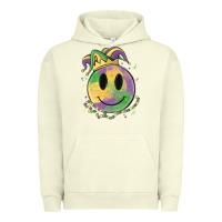 Pigment Pistachio smiley face mardi gras Urban Hoodie - MaliasSmallBusiness