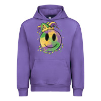 Tulip smiley face mardi gras Urban Hoodie - MaliasSmallBusiness