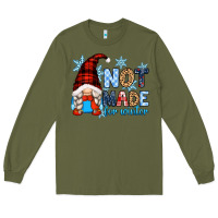 Army Green not made for winter with gnome Long Sleeve Tee - Zillion Design Studio