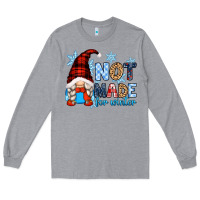 Heather Grey not made for winter with gnome Long Sleeve Tee - Zillion Design Studio