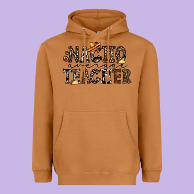 Nacho Averange Teacher Heavyweight Hoodie Designed By Cowhidedigitalart