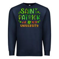 Navy saint patrick university Premium Sweatshirt - Artiststas