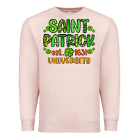 Pale Pink saint patrick university Premium Sweatshirt - Artiststas