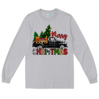 Moon Dust merry christmas with black truck Long Sleeve Tee - Zillion Design Studio