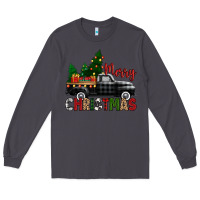 Smoke merry christmas with black truck Long Sleeve Tee - Zillion Design Studio