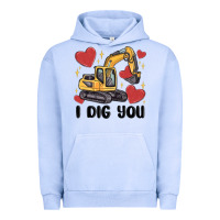 Pigment Grape Ice i dig you valentines excavator Urban Hoodie - MaliasSmallBusiness