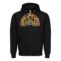 Black mom with sunflower rainbow mothers day Zipper Hoodie - texasbilliewilder
