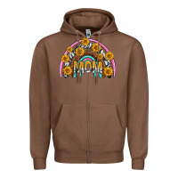 Chestnut mom with sunflower rainbow mothers day Zipper Hoodie - texasbilliewilder