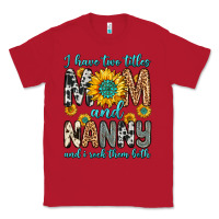 Red i have two titles mom and nanny and i rock them bo Classic Tee - Zillion Design Studio
