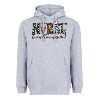 Heather Grey nurse caring strong essential Heavyweight Hoodie - CowhideDigitalArt