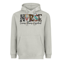 Nurse Caring Strong Essential Heavyweight Hoodie | Teevron