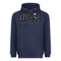 Navy nurse caring strong essential Heavyweight Hoodie - CowhideDigitalArt