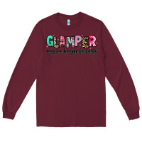 Burgundy glamper way too boujee for tents Long Sleeve Tee - RanaPortraitStore
