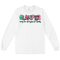 White glamper way too boujee for tents Long Sleeve Tee - RanaPortraitStore