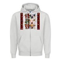 Dove Grey ho ho ho christmas cow Zipper Hoodie - RanaPortraitStore