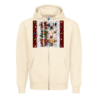 Sandshell ho ho ho christmas cow Zipper Hoodie - RanaPortraitStore