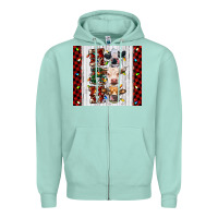 Ho Ho Ho Christmas Cow Zipper Hoodie | Teevron