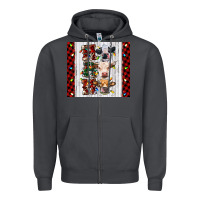 Smoke ho ho ho christmas cow Zipper Hoodie - RanaPortraitStore