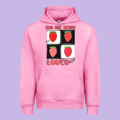 You Are Berry Loved Urban Hoodie Designed By Maliassmallbusiness