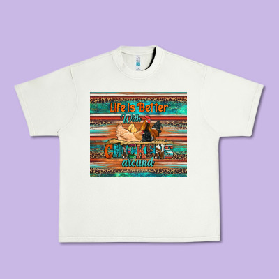 Life Is Better With Chickens Around Chicken Coop Urban Heavy Tee Designed By Artiststas