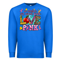 True Royal in october we wear pink love pink Premium Sweatshirt - AdoDesignShop