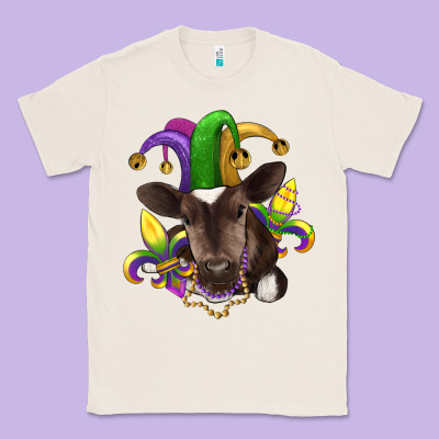 Mardi Gras Baby Cow Classic Tee Designed By Ranaportraitstore