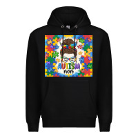 Black autism mom Premium Hoodie - MaliasSmallBusiness