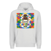 Dove Grey autism mom Premium Hoodie - MaliasSmallBusiness