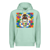 Seafoam autism mom Premium Hoodie - MaliasSmallBusiness