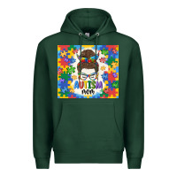 Sports Green autism mom Premium Hoodie - MaliasSmallBusiness