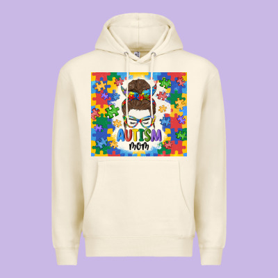 Autism Mom Premium Hoodie Designed By Maliassmallbusiness