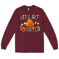 Burgundy let's get toasted Long Sleeve Tee - RanaPortraitStore