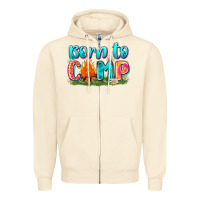 Sandshell born to camp Zipper Hoodie - Zillion Design Studio