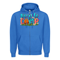 True Royal born to camp Zipper Hoodie - Zillion Design Studio